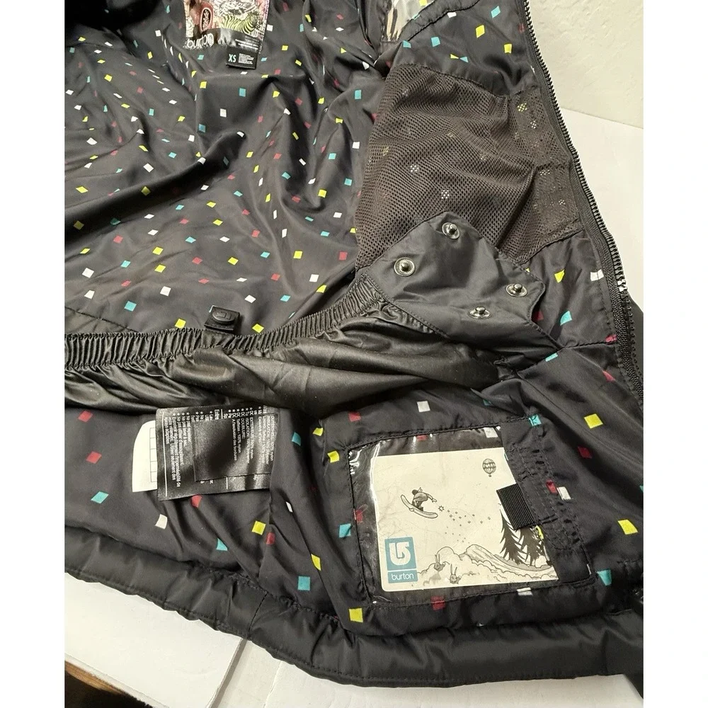 Burton Snowboarding Ski Puffer Jacket Women Size XS Black Quilted‎ Sporty Skiing